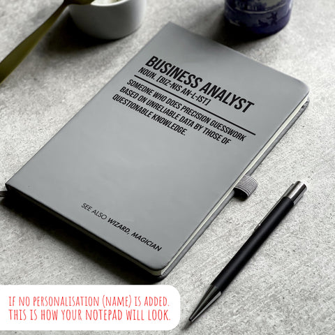 Personalised "Business Analyst" Notepad