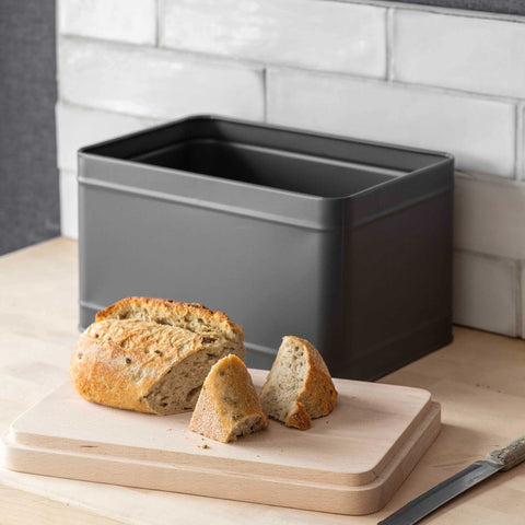 Borough Bread Bin Charcoal - GardenTrading