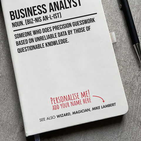 Personalised "Business Analyst" Notepad
