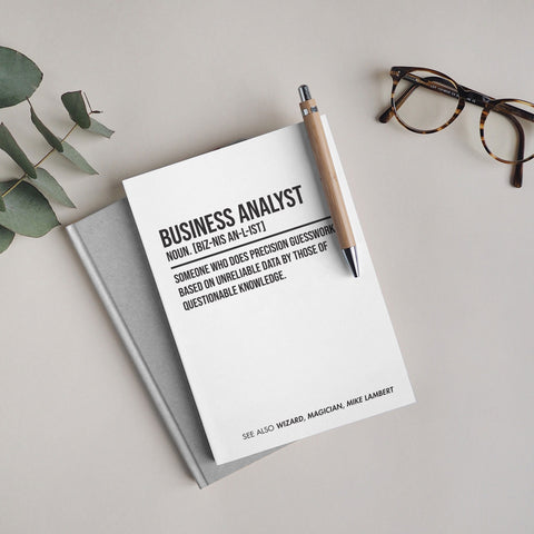 Personalised "Business Analyst" Notepad