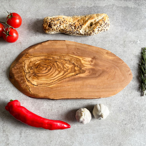 Rustic Oval Olive Wood Cheese/Chopping Board