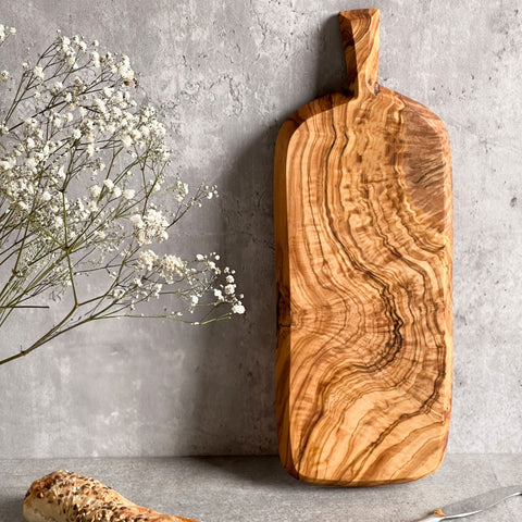 Olive Wood Handled Cheese Board