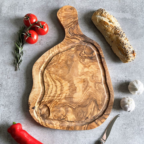Rustic Olive Wood Carving Board
