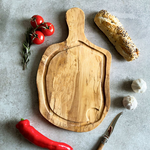 Rustic Olive Wood Carving Board