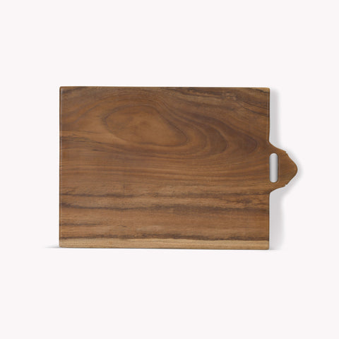 Large Natural Teak Chopping Board - GardenTrading