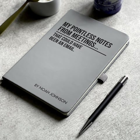 Personalised "Pointless Notes From Meetings" Notepad
