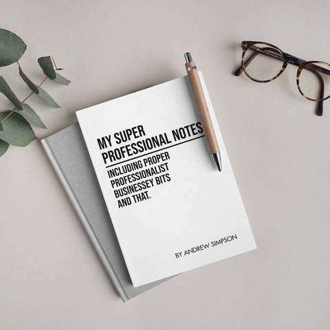 Personalised "Super Professional" Notepad