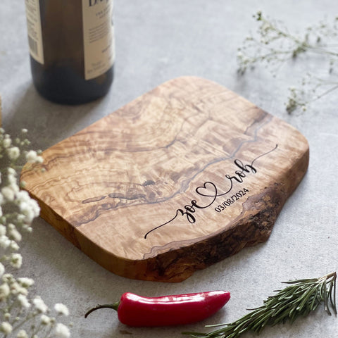Personalised Wedding Anniversary Cheeseboard Gift