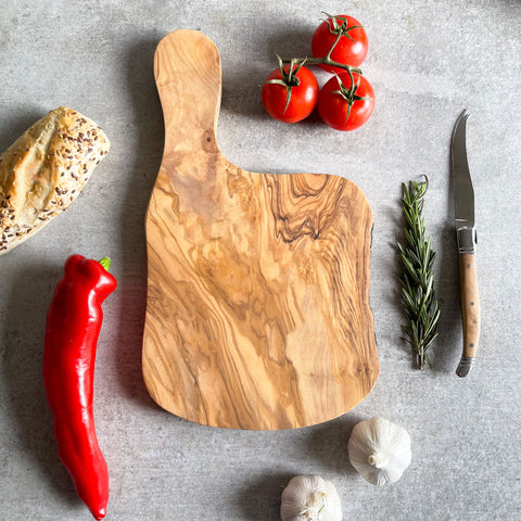 Rustic Olive Wood Cheese Board