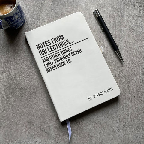 Personalised "Notes from University Lectures" Notepad