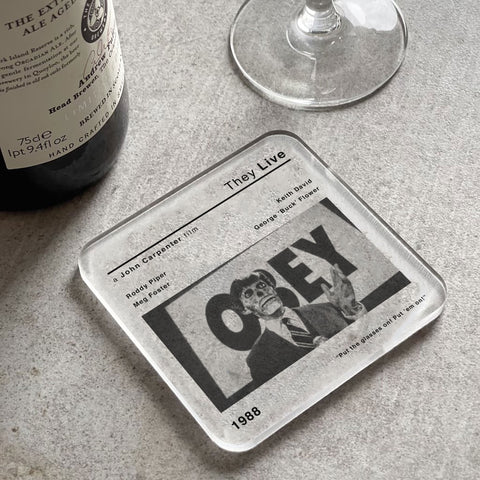 They Live Movie Poster Acrylic Coaster