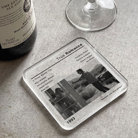 True Romance Movie Poster Acrylic Coaster