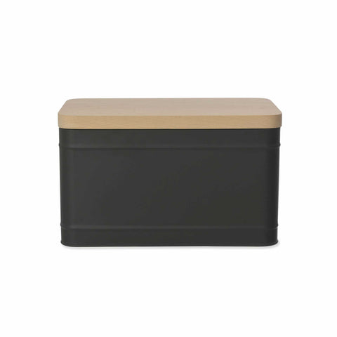 Borough Bread Bin Charcoal - GardenTrading