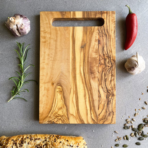 Mediterranean Italian Olive Wood Cheese, Cutting, Serving Board