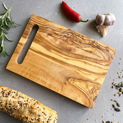 Mediterranean Italian Olive Wood Cheese, Cutting, Serving Board