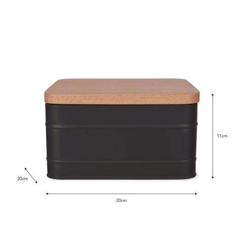Borough Cake Tin Charcoal - GardenTrading