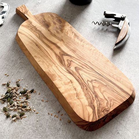 Olive Wood Handled Cheese Board