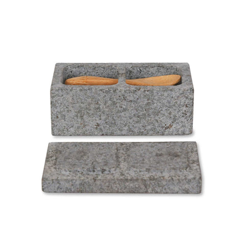 Granite Salt & Pepper Pinch Pot - GardenTrading