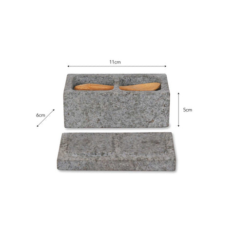Granite Salt & Pepper Pinch Pot - GardenTrading