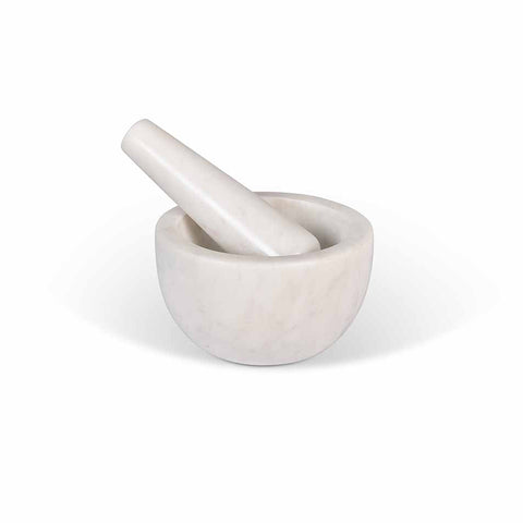 Brompton Pestle and Mortar White - GardenTrading