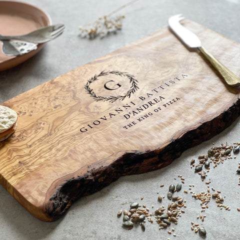 Personalised Rustic Wedding Cheeseboard