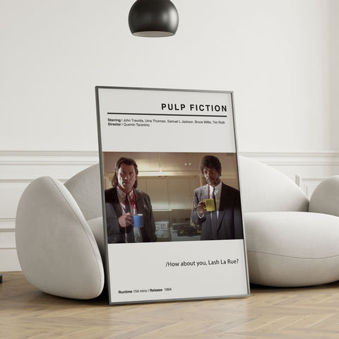 Pulp Fiction Minimalist Movie Poster