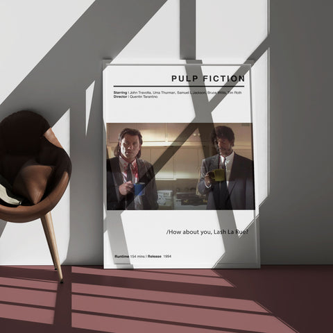 Pulp Fiction Minimalist Movie Poster
