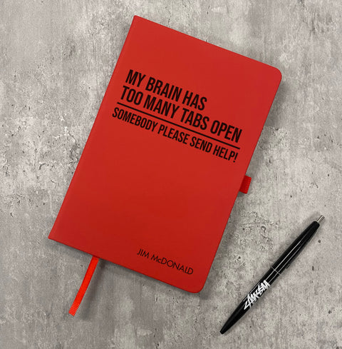 Personalised "My Brain Has Too Many Tabs" Notepad