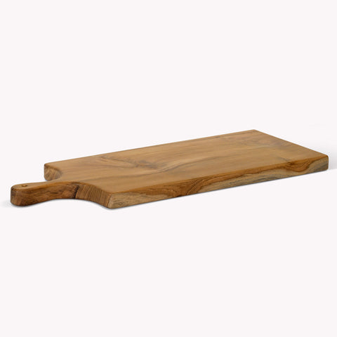 Large Natural Teak Chopping Board - GardenTrading