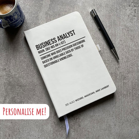 Personalised "Business Analyst" Notepad