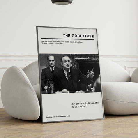 The Godfather Movie Poster Wall Art