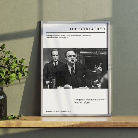 The Godfather Movie Poster Wall Art