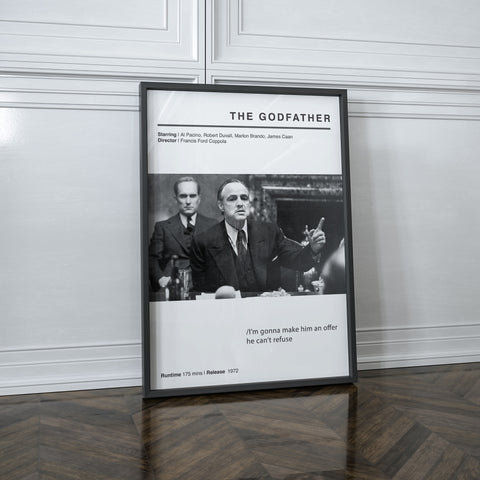 The Godfather Movie Poster Wall Art