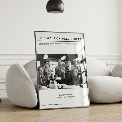 The Wolf of Wall Street Inspired Minimalist Movie Poster