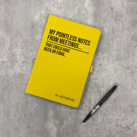 Personalised "Pointless Notes From Meetings" Notepad