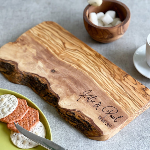 Personalised Olive Wood Cheeseboard