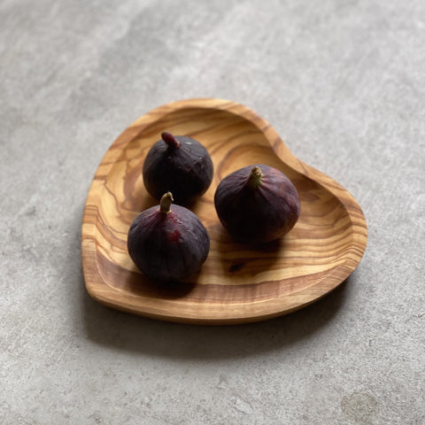 Heart Shaped Olive Wood Dish