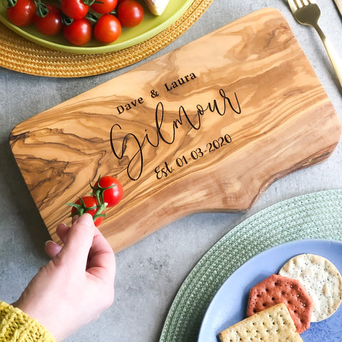 Personalised Anniversary Cheese Board