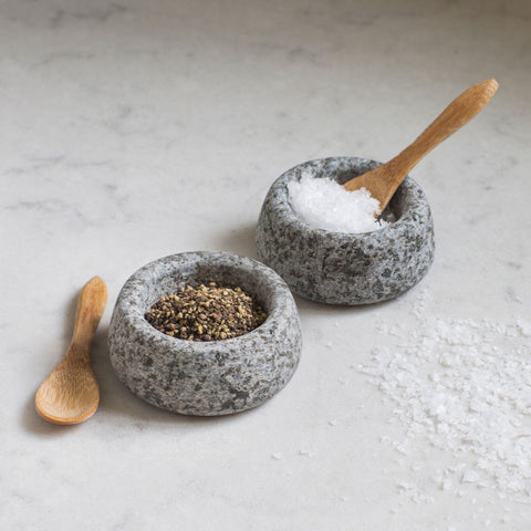 Granite Salt & Pepper Pots - GardenTrading