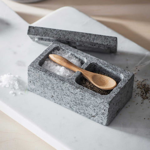 Granite Salt & Pepper Pinch Pot - GardenTrading