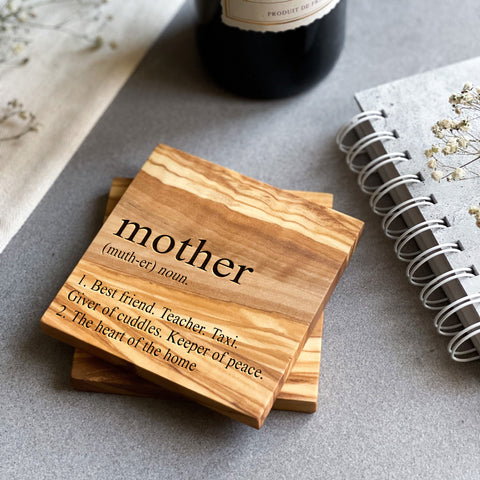 Mother Definition Wine and Coffee Table Coaster