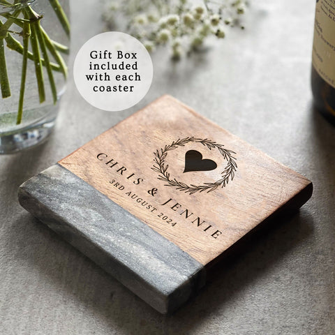 Personalised Marble Drinks Coaster