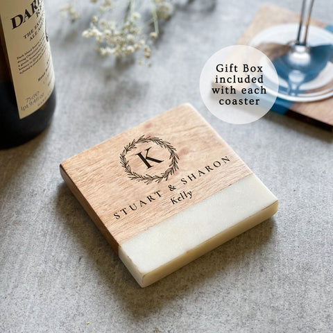 Personalised Marble Drinks Coaster