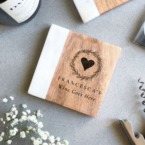 Personalised Marble Drinks Coaster