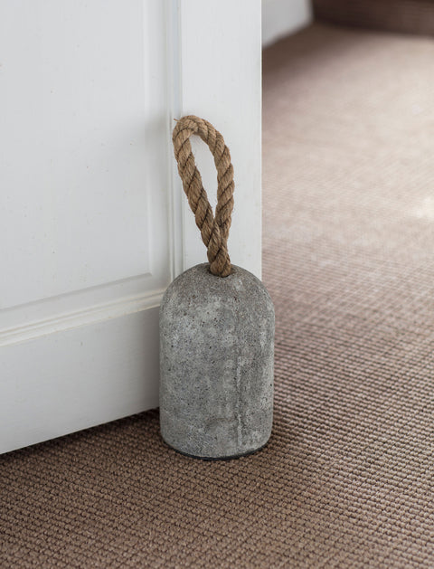 Grey Cement Door Stop