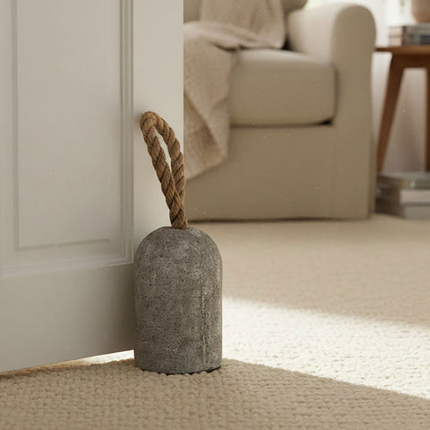 Grey Cement Door Stop