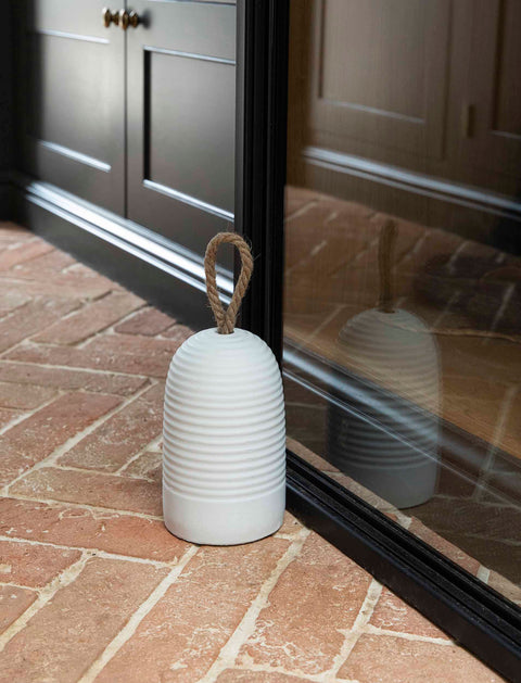 White Cement Door Stop