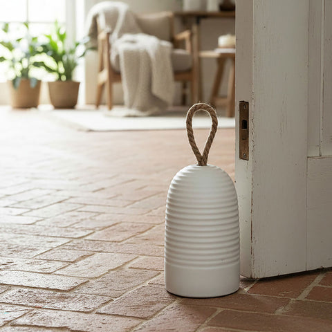 White Cement Door Stop