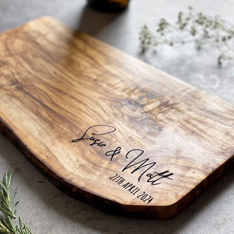 Personalised Olive Wood Cheeseboard