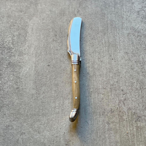 Italian Olive Wood Handle Butter Knife